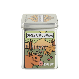 Bouillonblik - boite a cubes bouillon boeuf - Derriere la porte