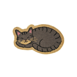 Deurmat - kat - Derriere la porte