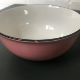 Kom - cereal bowl - emaille look - roze - Cabanaz