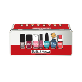 Blik voor nagellak - boite a vernis monde - Derriere la porte