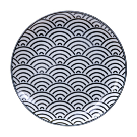 Ontbijtbord - golven - Nippon Black - Tokyo Design Studio