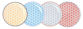 Set van 4 gebaksbordjes - Star Wave - Tokyo Design Studio