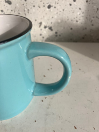 Mok (stapelbaar) emaille look - blauw - Cabanaz