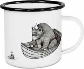 Mok emaille - de berenverjaardag - Ligarti