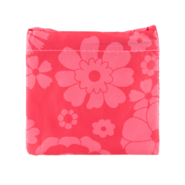 Vouwtas - sac pliable - bloemen rood - Derriere la porte