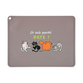 Placemat kat - silicone - pourri pate - Derriere la porte