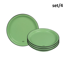 Set van 4 gebaksbordjes - groen - Cabanaz