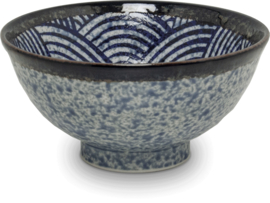 Rijstkom - 13x6,5 cm - Wave - Edo Japan