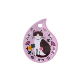 Schoteltje voor theezakjes - chat-cun parme - Derriere la porte