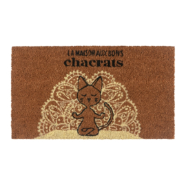 Doormat - chat yoga - Derriere la porte