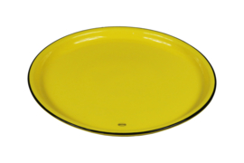 Dinerbord emaille look - geel - Cabanaz