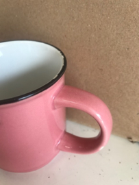 Stackable mug - enamel look - classic white - Cabanaz