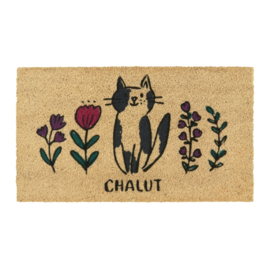 Deurmat - chat chalut - Derriere la porte