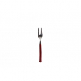Pastry fork / dessert fork - burgundy red - Eme Inox Italy