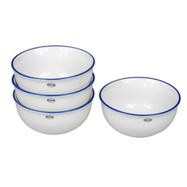Kommenset klein 4 stuks - appetizer bowls - wit - Cabanaz