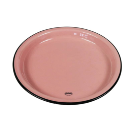 Breakfast plate - enamel look - pink - Cabanaz