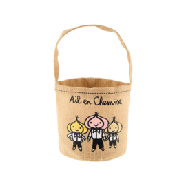 Zak voor knoflook - sac a ail en chemise - Derriere la porte