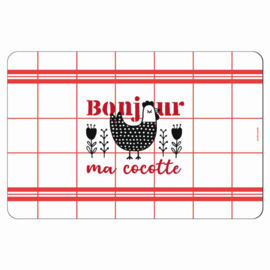 Placemat - bonjour cocotte - Derriere la porte