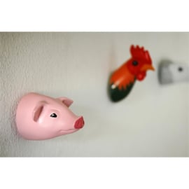Wall hook - pig - the Zoo