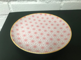 Gebaksbord - roze - Star Wave - Tokyo Design Studio