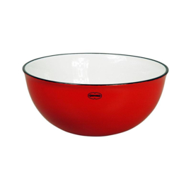 Salad bowl - enamel look - red - Cabanaz
