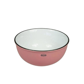 Kom - cereal bowl - emaille look - roze - Cabanaz