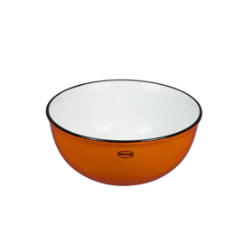 Kom - cereal bowl - emaille look - oranje - Cabanaz
