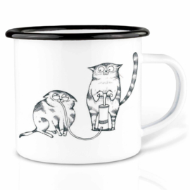 Mok emaille - helium cats - Ligarti