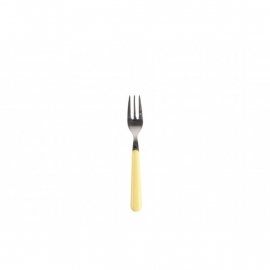 Pastry fork / dessert fork - pale yellow - Eme Inox Italy