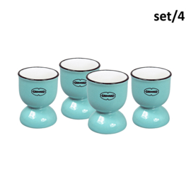 Set van 4 eierdoppen - blauw - Cabanaz