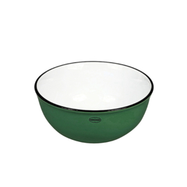 Kom - cereal bowl - emaille look - donkergroen - Cabanaz