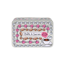 Blik voor suiker - boite a sucre un p'tit - Derriere la porte