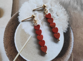 Red Jasper Hearts