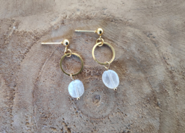 Circle Gold Moonstone