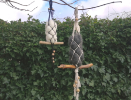 Schapenwol hanger voor vogelnest