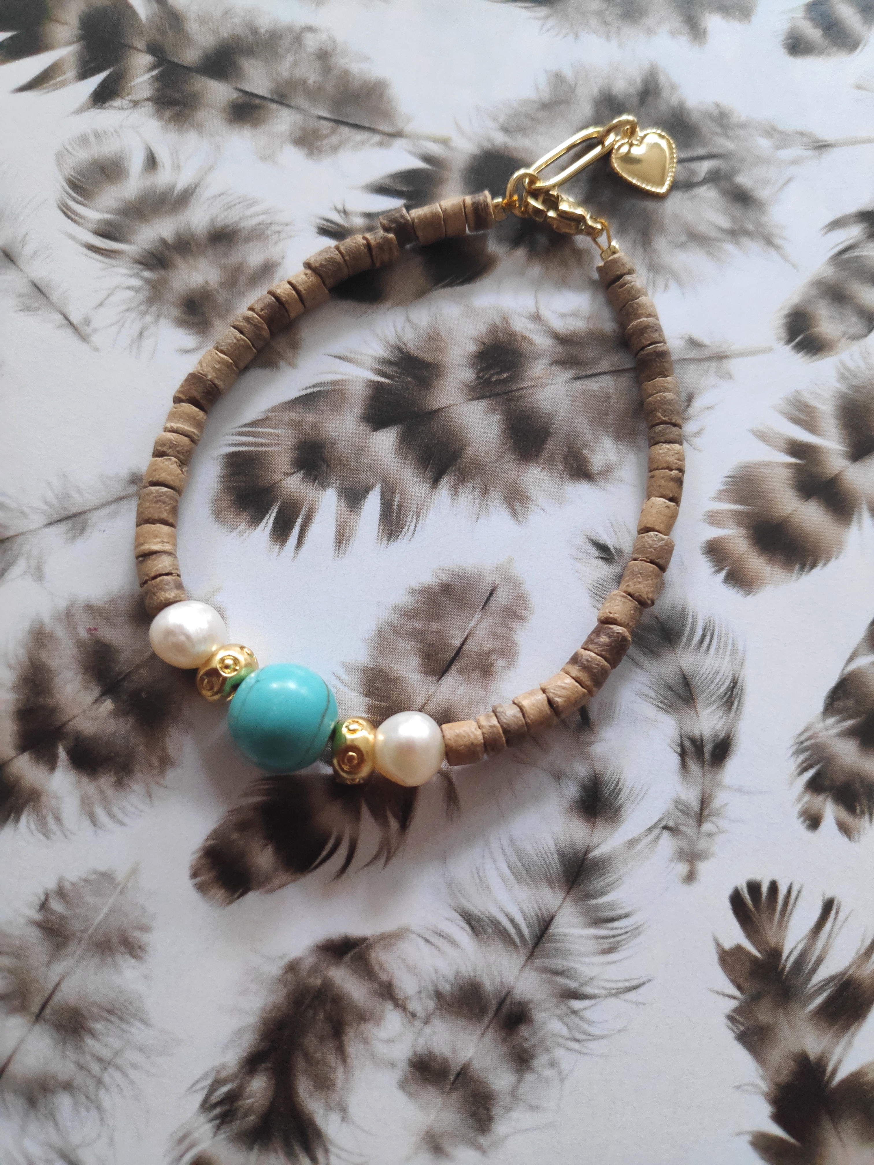 Turquoise and Pearls