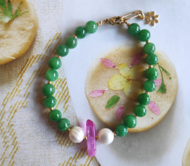 Quartz and Freshwaterpearls