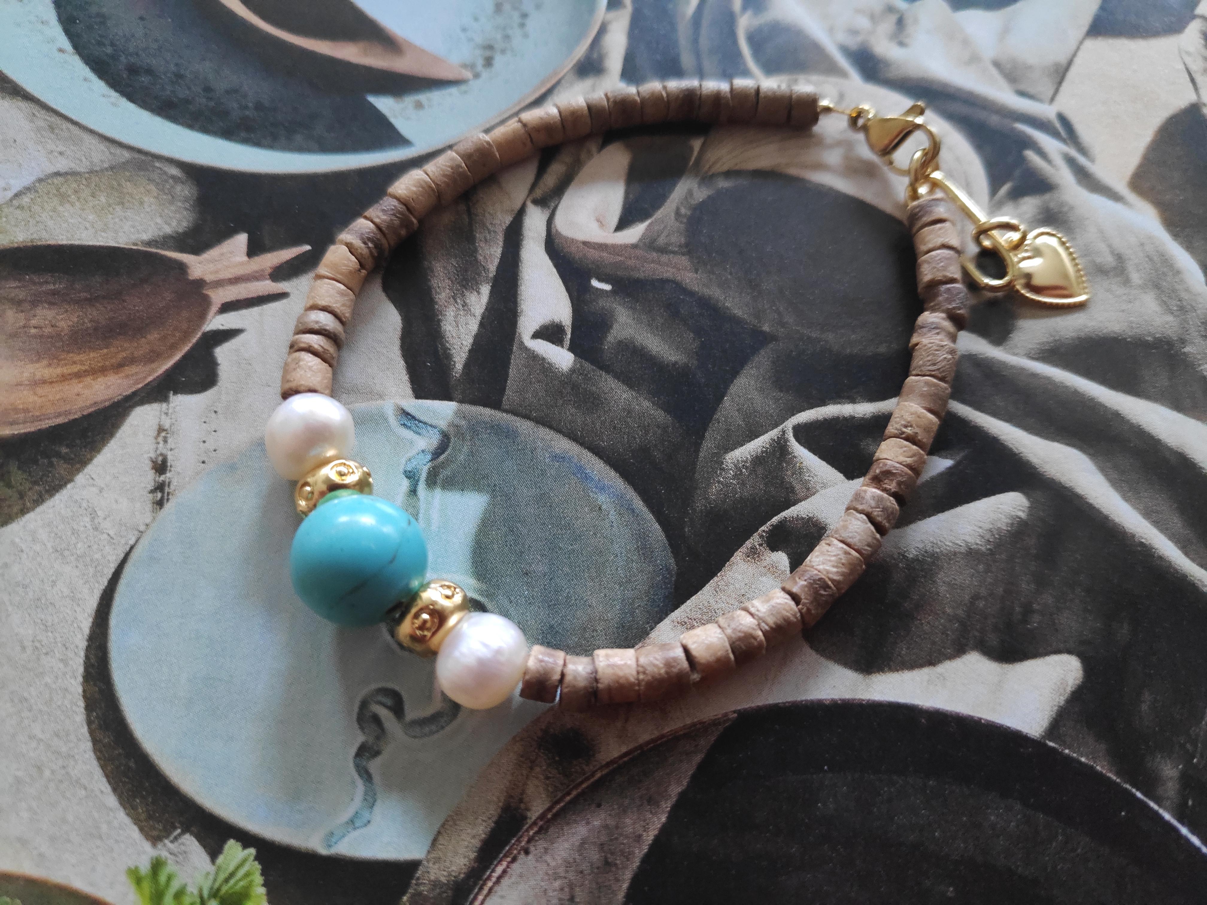 Turquoise and Pearls