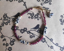 Garnet and Dalmatian Jasper