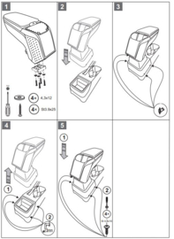 Armsteun Citroën C4 2021- heden Armster 2 ZWART