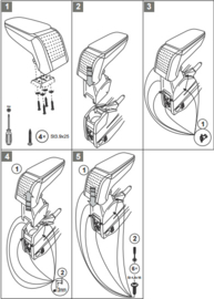 Armsteun Opel Meriva 2003-2009