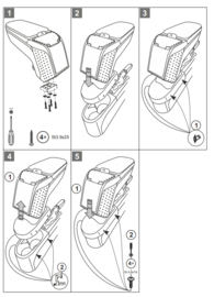 Armsteun Opel Corsa E 2014-2019 / Armster 2 GRIJS