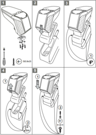 Armsteun Citroën C3 2009-2016 en DS3 2010-heden  /  Armster 2 ZWART