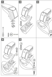 Armsteun Opel Corsa F  2020>  / Armster 2 METAL GREY