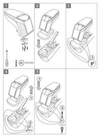 Armsteun Opel Corsa F 2020 >  / Armster 2 ZWART