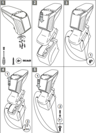 Armsteun Peugeot 208 en 2008   2020>  /   Armster 2 ZWART