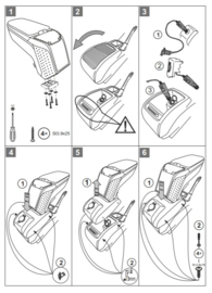 Armsteun Ford B-Max  2015-2017 (met schuifklep middenconsole) / Armster 2  GRIJS (incl. 12V poort)