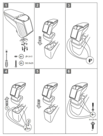 Armsteun Hyundai i20 2020- heden / Armster 2 ZWART