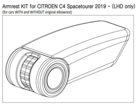 Armsteun Citroën C4 Spacetourer 2019> (OE1A) met usb