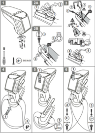 Armsteun Ford Fiesta 2005-2007 /  Armster 2 ZWART